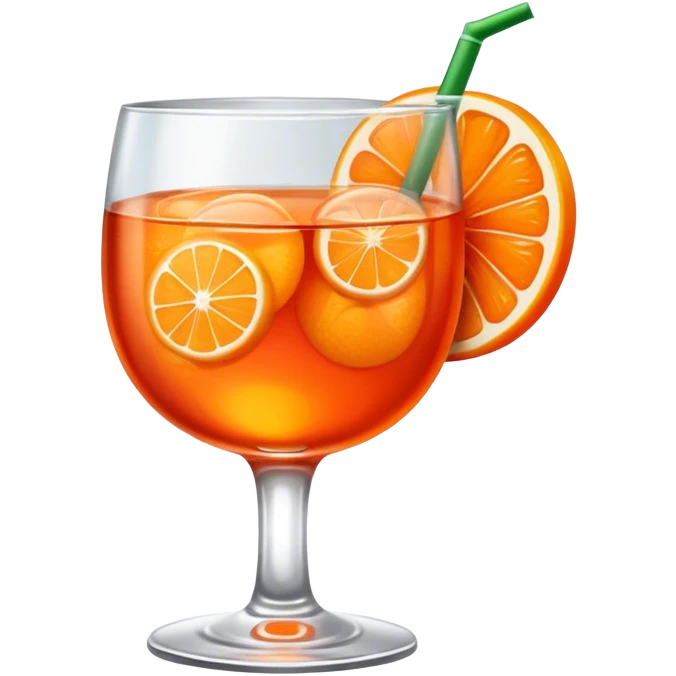 A little aperol drink very cute emoji