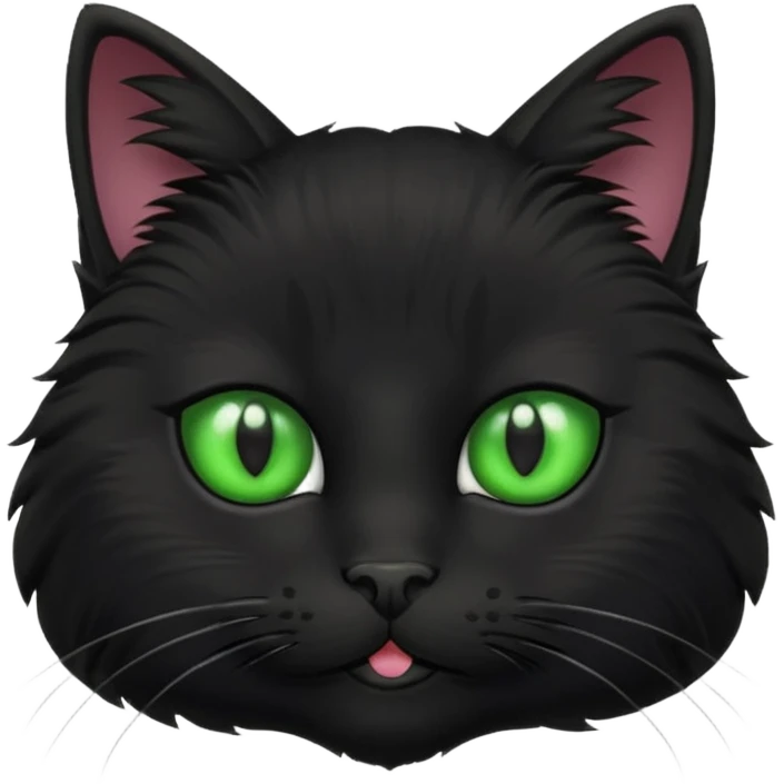 Black Kitty face emoji