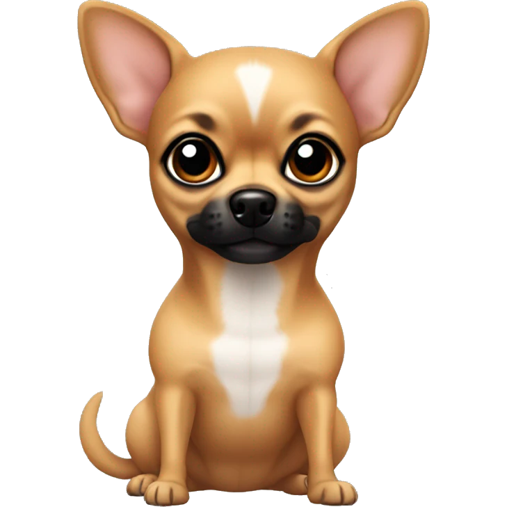 Brown chihuahua with black muzzle emoji