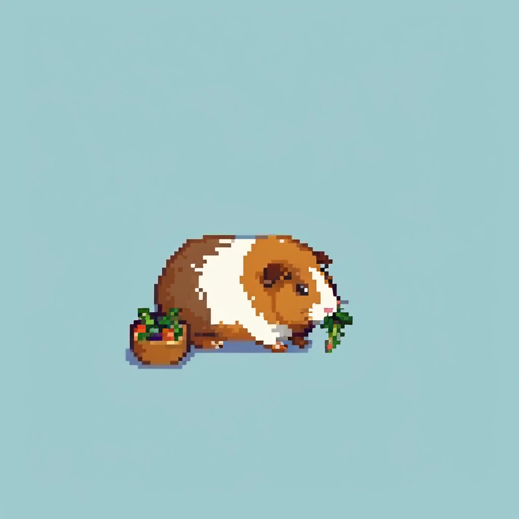 guinea pig eating vegetables emoji