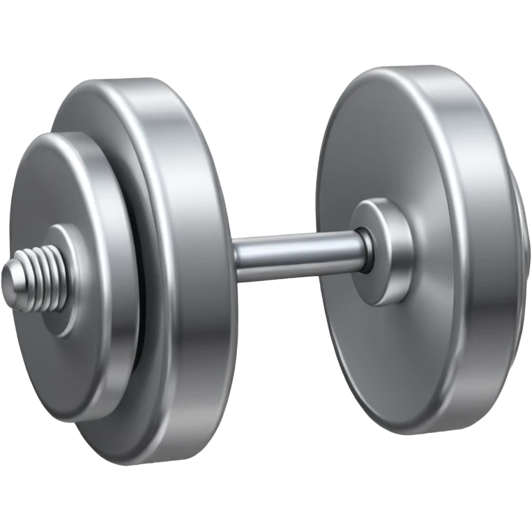 Silver barbell emoji
