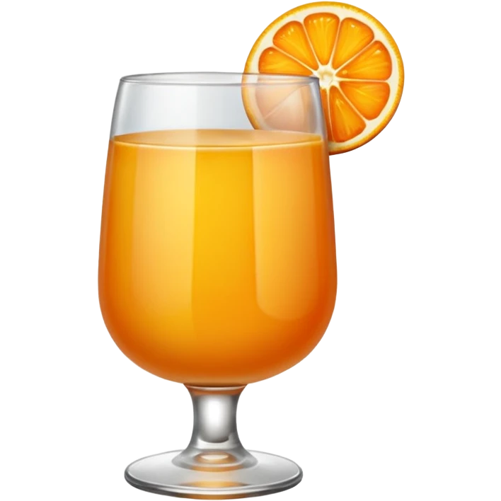 a glass of orange juice emoji