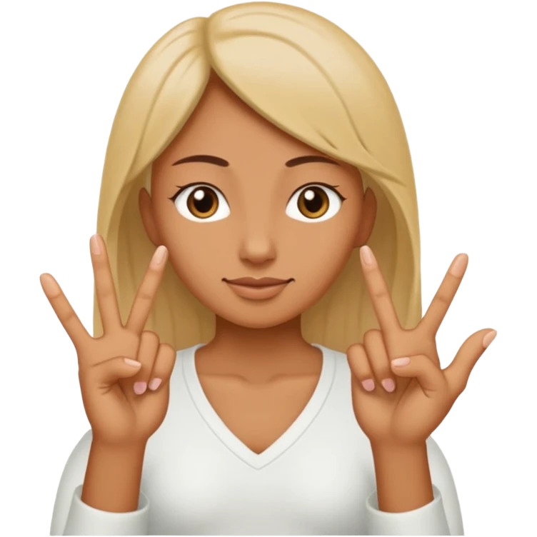 fingering vagina with middle two middle fingers emoji