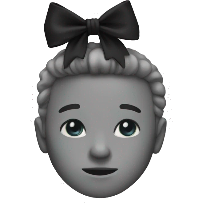 Black bow emoji