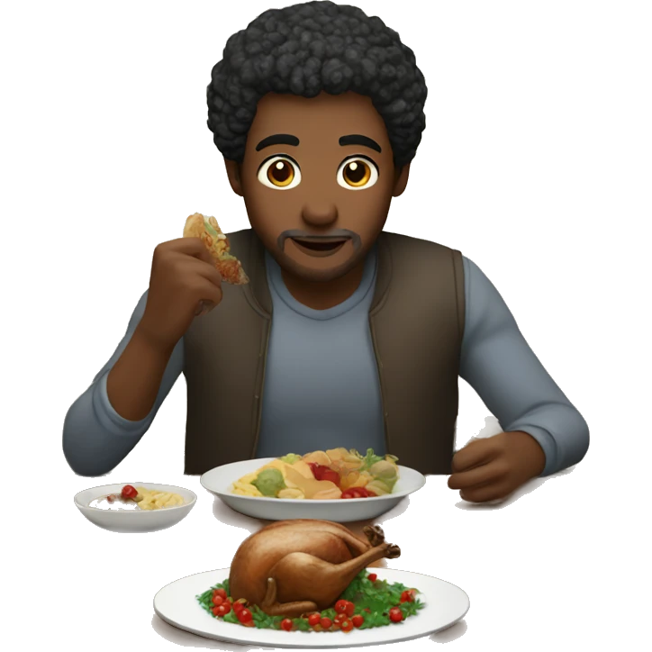 Night Christmas dinner emoji