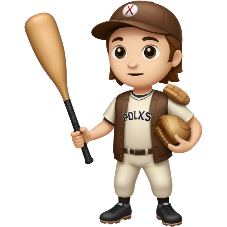 Bass with baseball bat emoji