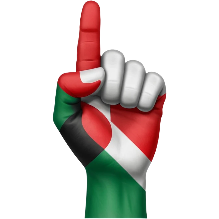Palestine flag raised fist emoji