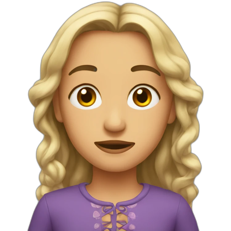 Natalí con anteojos emoji