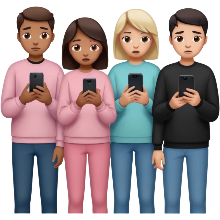 depressive people using tiktok emoji