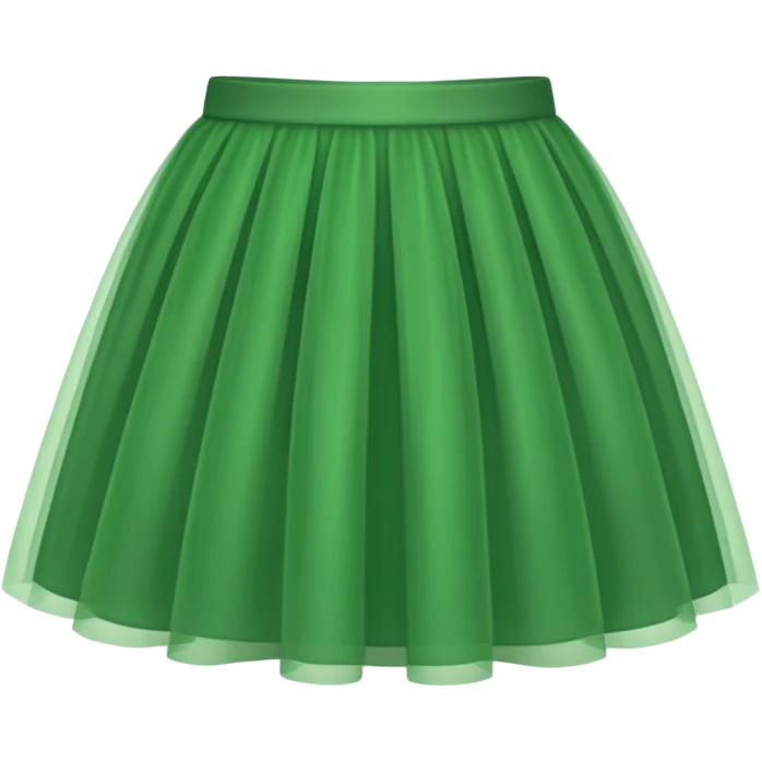 green tulle skirt emoji