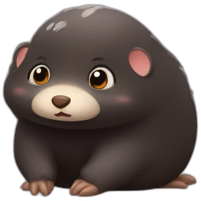 Cute mole emoji