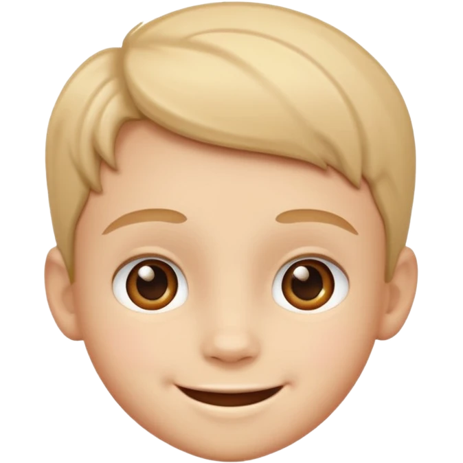 Young kids face emoji