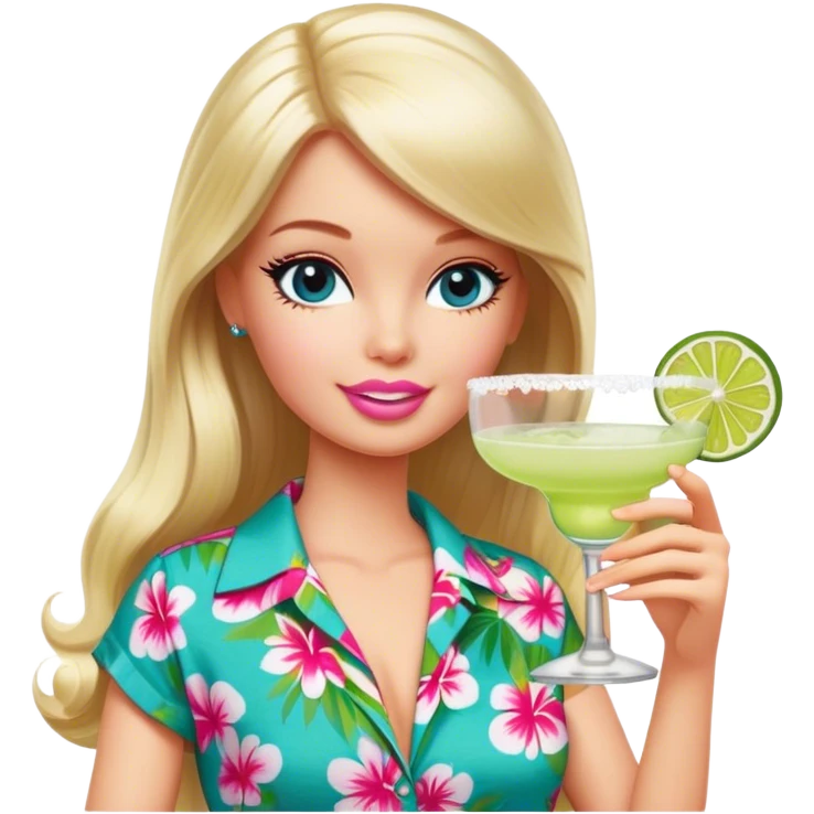 Margaritaville Barbie  emoji