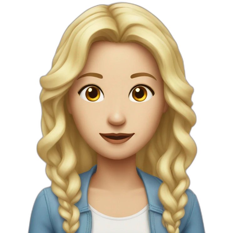 Девушка с прикушенной губой emoji