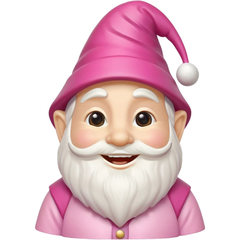 garden ornamental gnome pink emoji