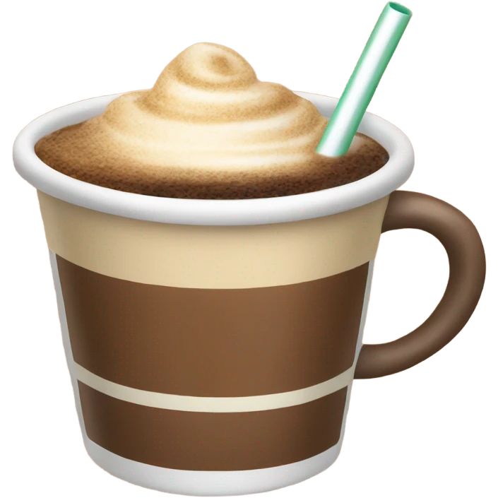 Coffee cup with straw  emoji