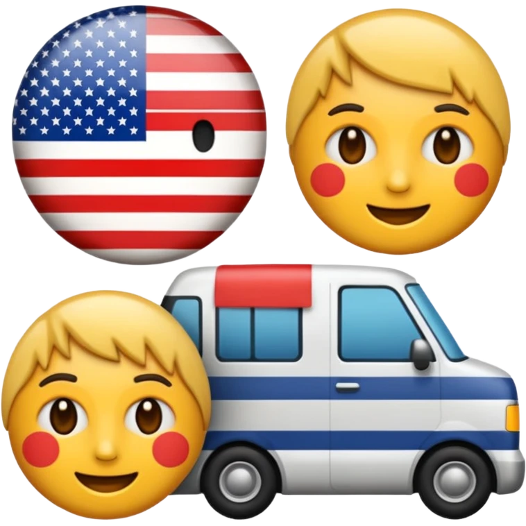 Generate USA trip emoji emoji