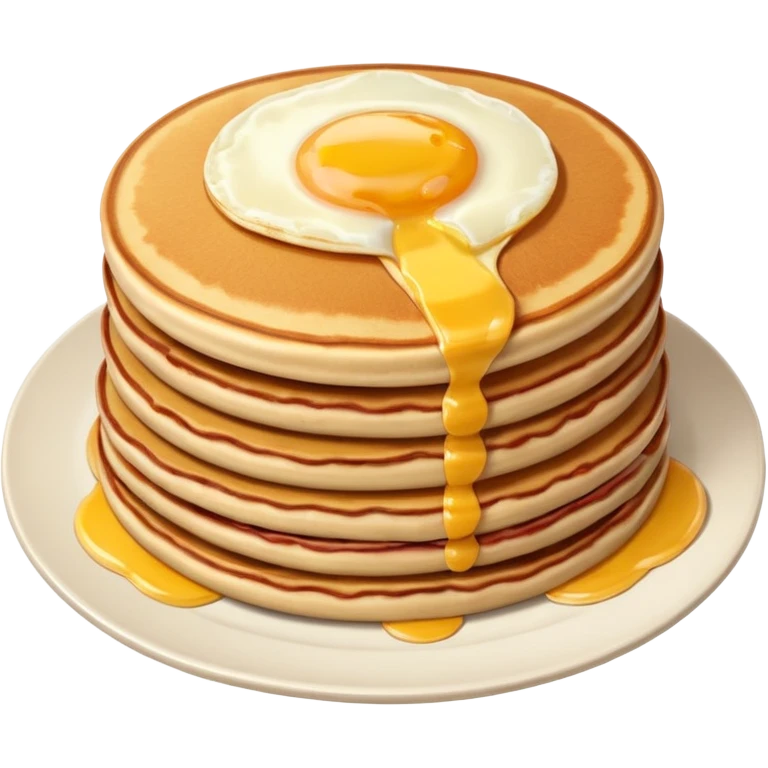 SPAM meat, eggs and pancakes  emoji