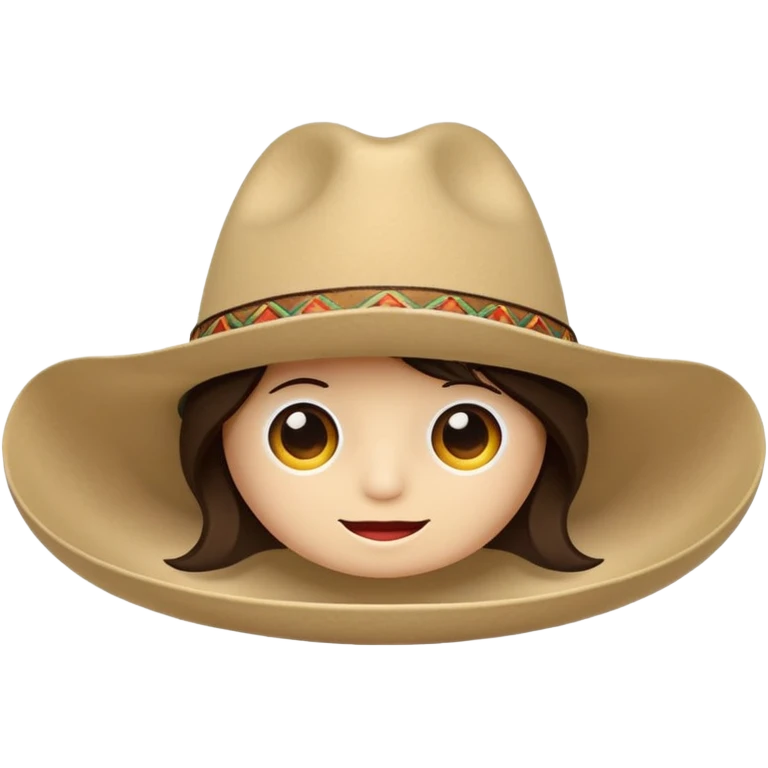 Tejana sombrero emoji