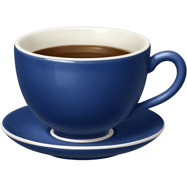 broken navy blue tiny tea cup emoji