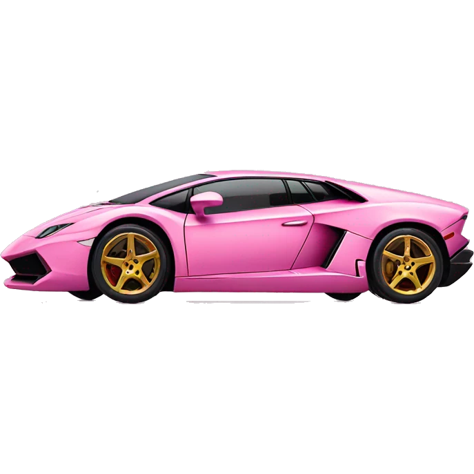 Pink Lamborghini car emoji