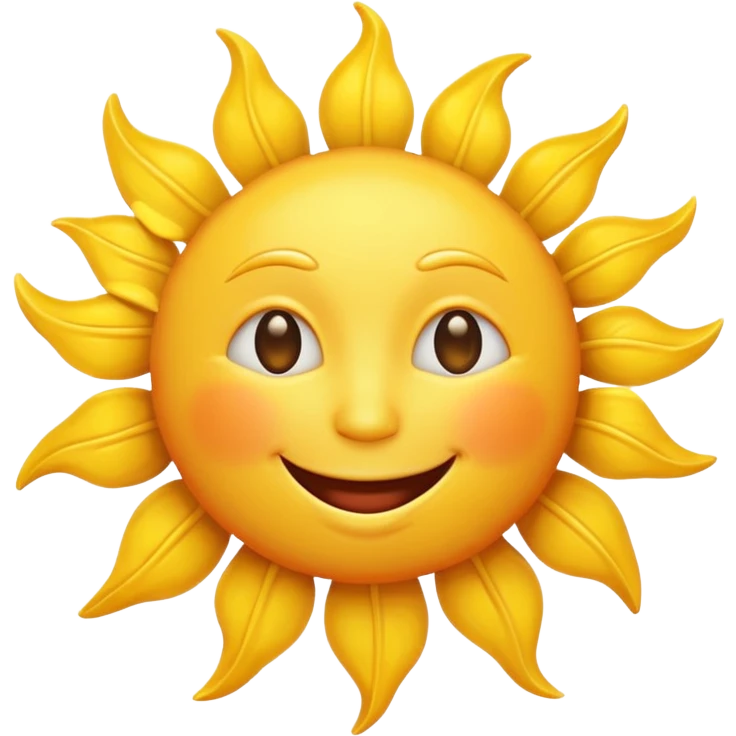 smiling sun emoji