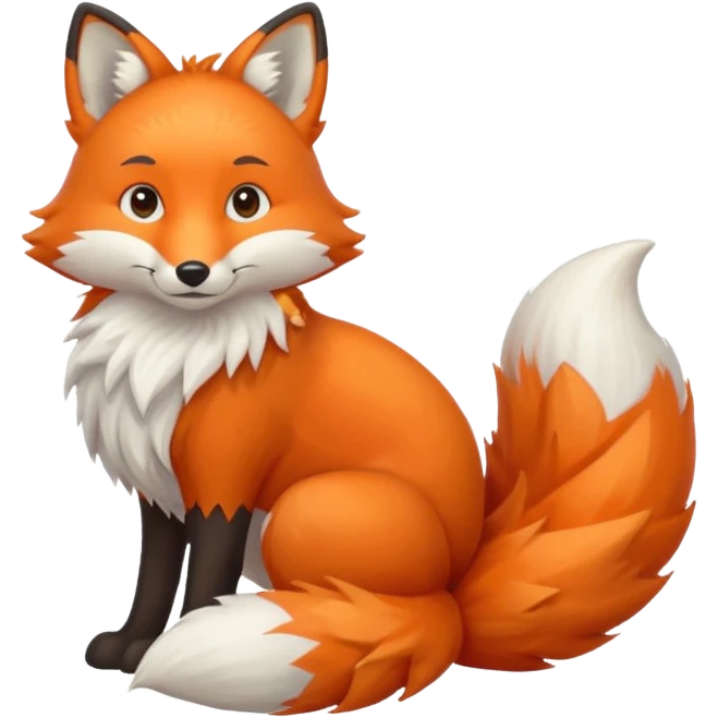 big fox tail emoji