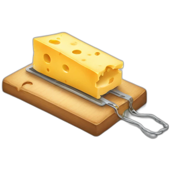 mouse trap with cheese on it emoji
