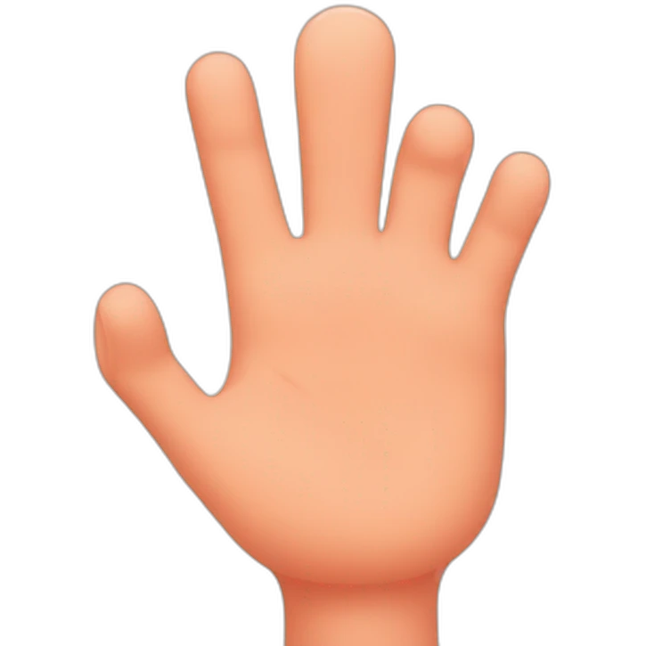 Fingers in the peach emoji