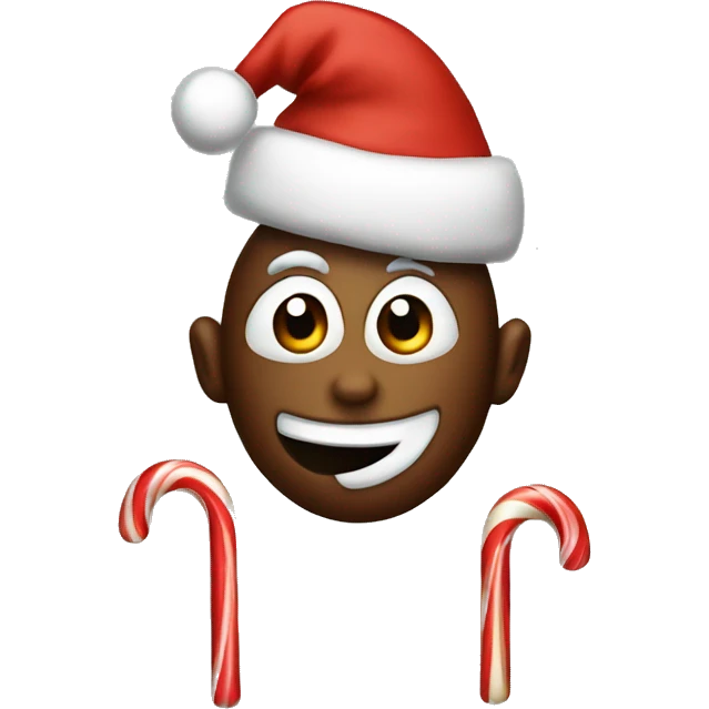 Christmas candy emoji