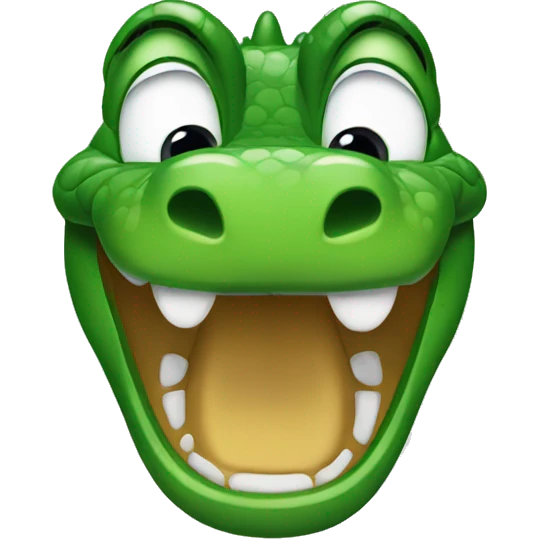 crying alligator emoji