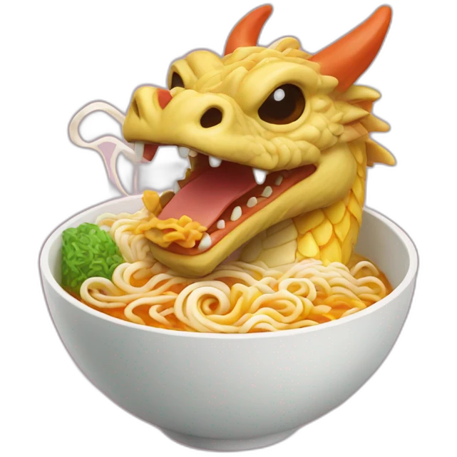 ramen dragon emoji