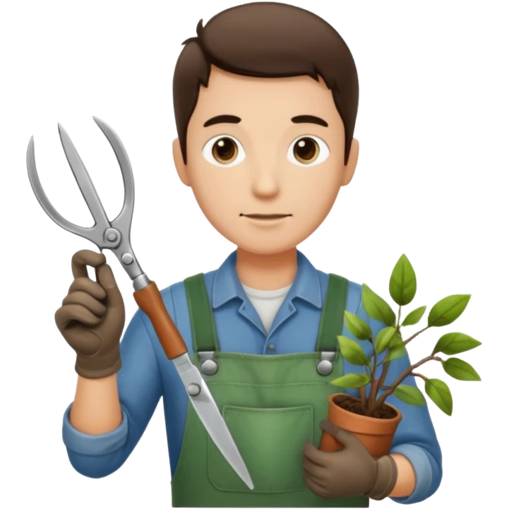 GARDENER WITH SESORS emoji