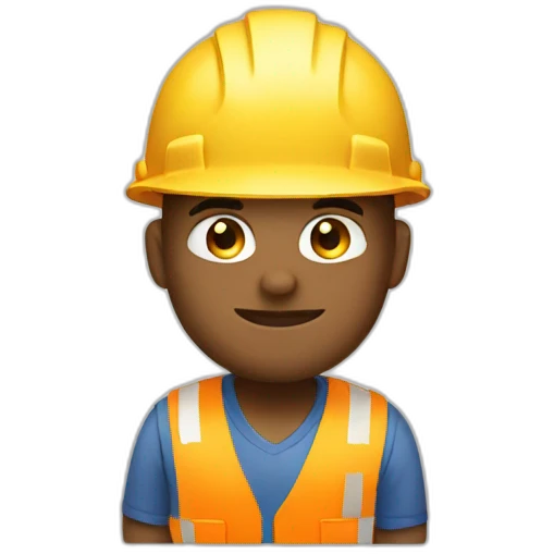 construction worker working emoji