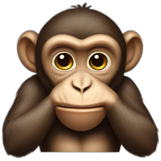 Hear no evil monkey emoji