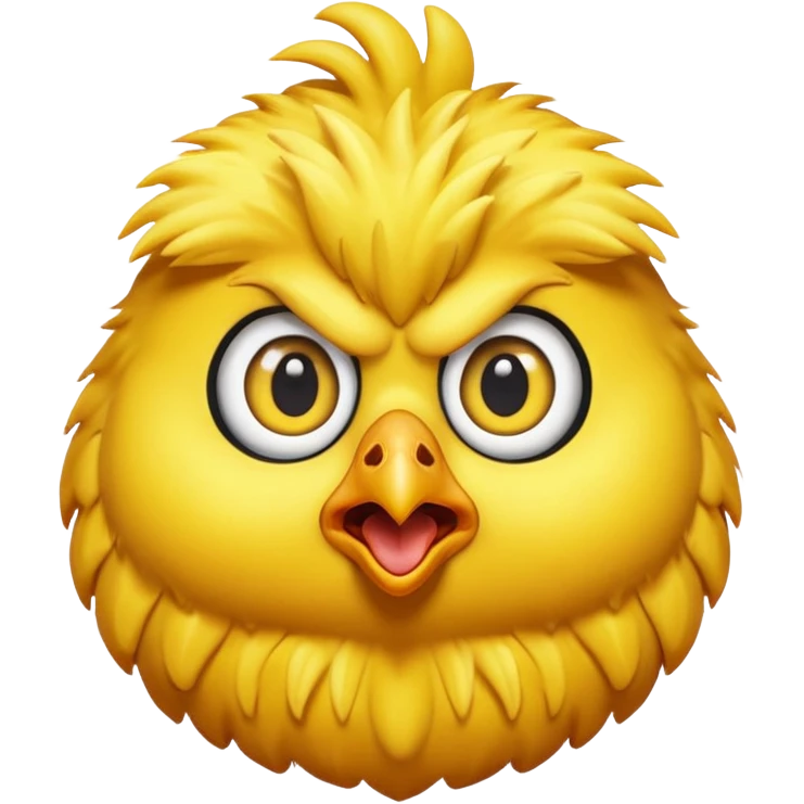 Shocked chicken emoji emoji