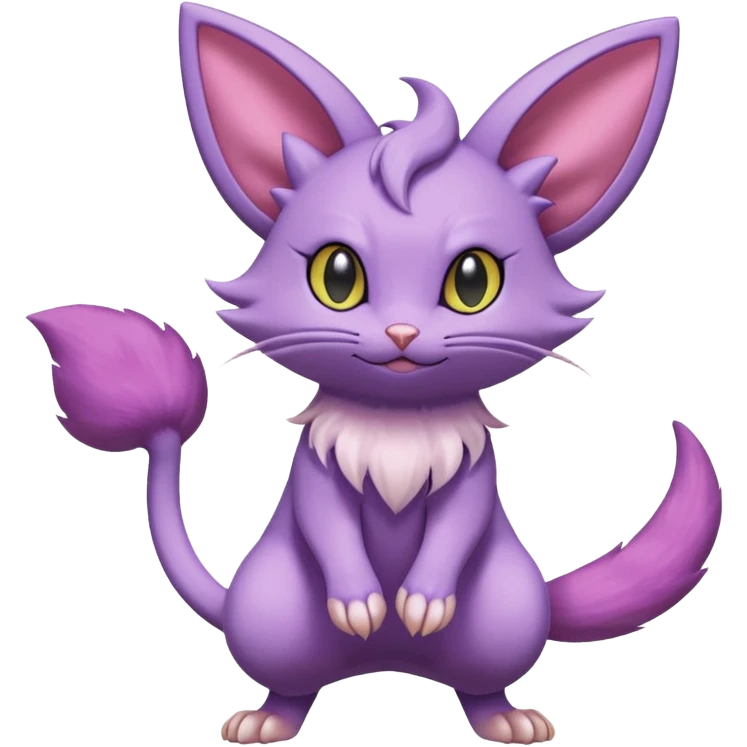 Rattata-Skitty-Espeon-Purrloin-Fakemon-hybrid-creature (full body) emoji