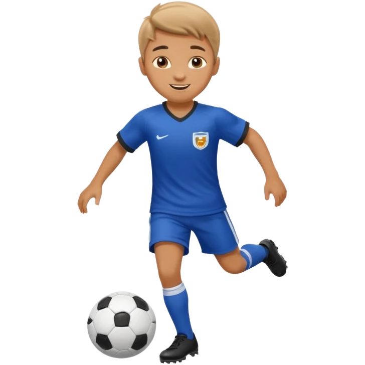kid playing soccer emoji