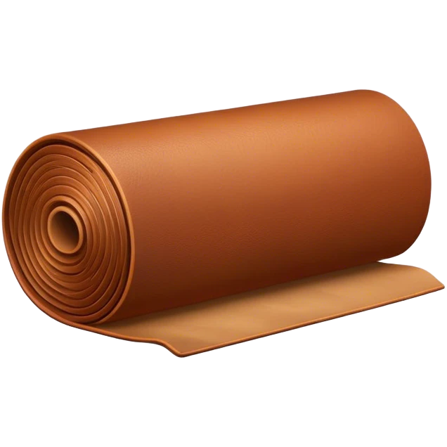 brown leather fabric roll emoji