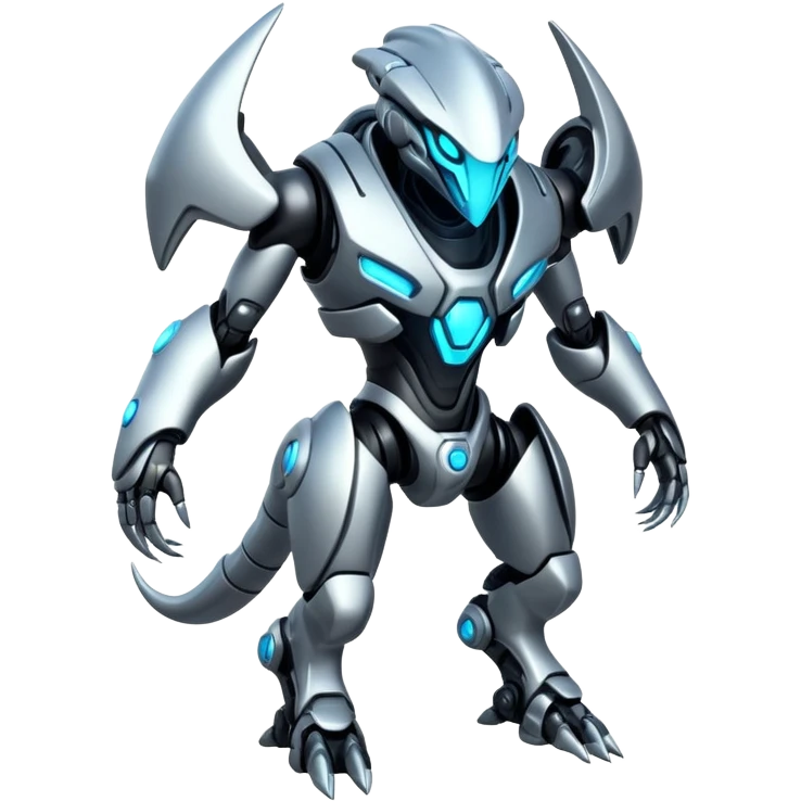  Glowing futuristic cyber-Protogen-Fakémon-Vernid-creature (full body) emoji