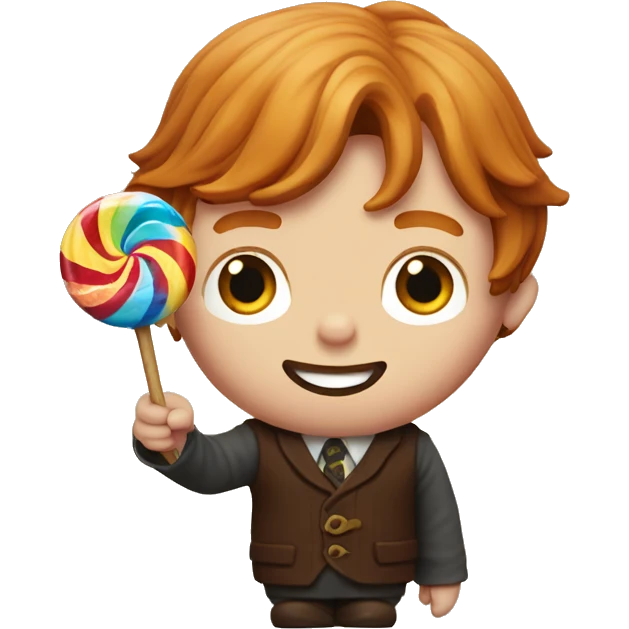 Ron Weasley holds a candy in his hands emoji