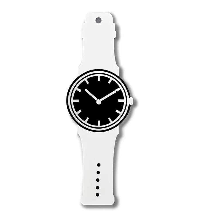 Clock on wrist emoji
