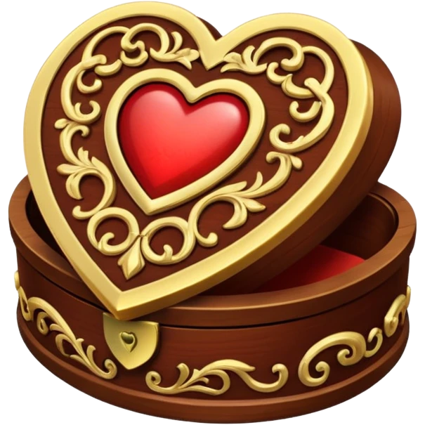 heart treasure box emoji