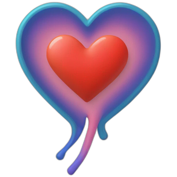 a heart with #ff6600 color code emoji
