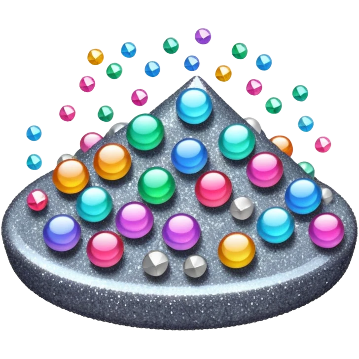 sweet glitter gray emoji