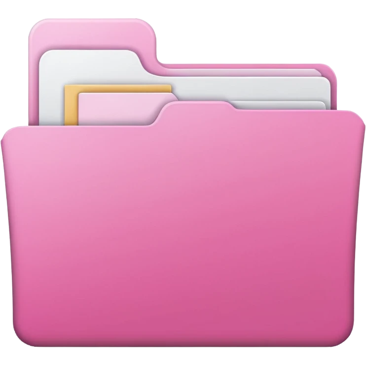 mix pink and white folder emoji