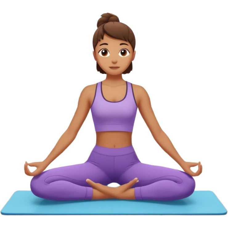 teenager doing pilates at home emoji