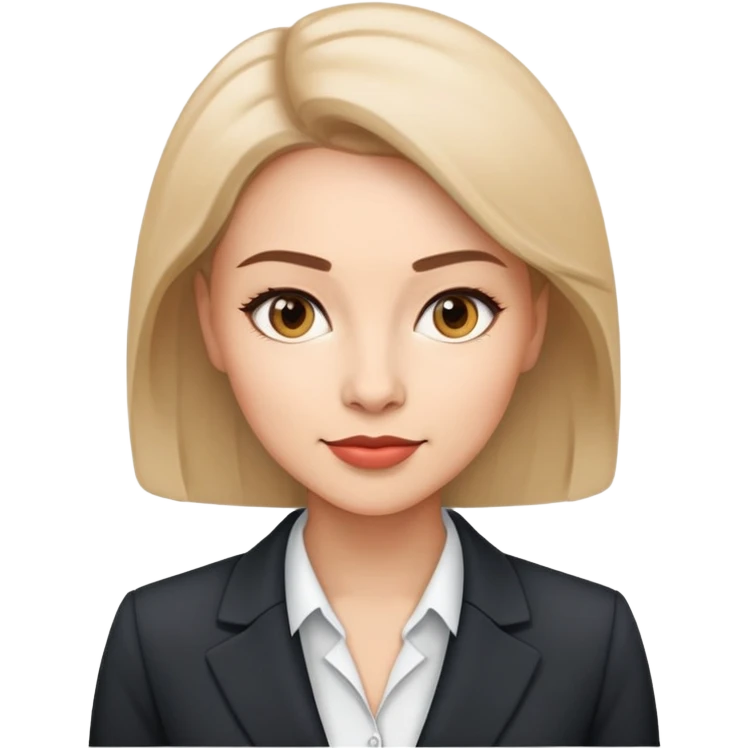 ceo woman confidently wears smart business attire emoji