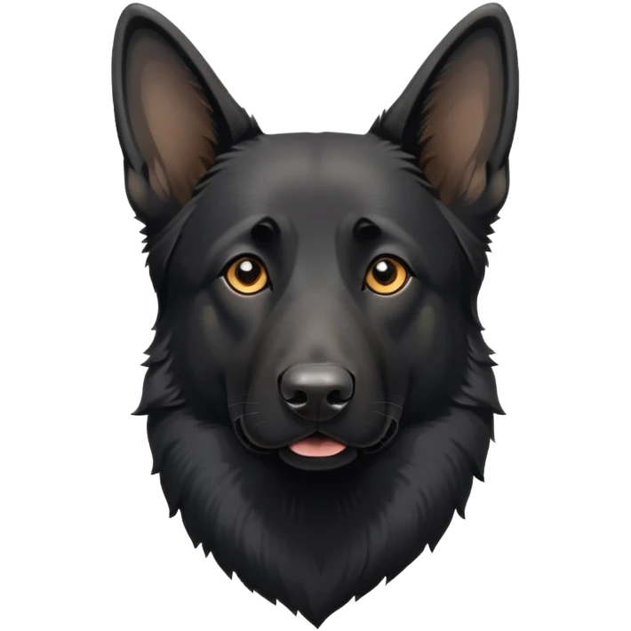 Black German shepherd  emoji