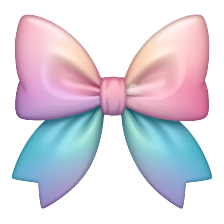 sakura bow with pastel ombre emoji